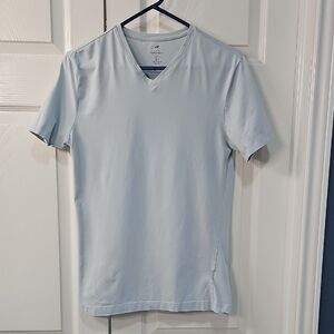 H&M Sky Blue V-Neck Short Sleeve Tee